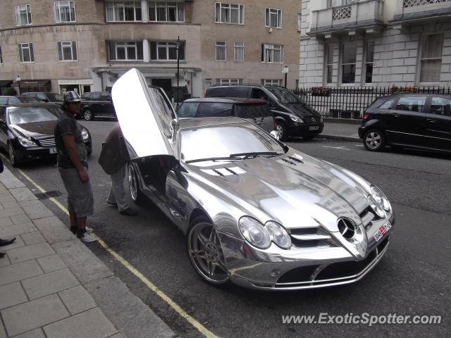 Mercedes SLR spotted in London, United Kingdom