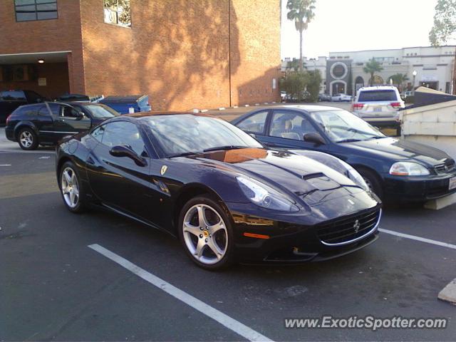 Ferrari California spotted in La Jolla, California