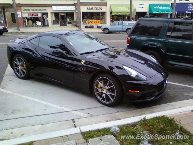 Ferrari California spotted in La Jolla, California