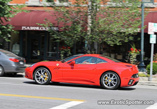 Ferrari California spotted in Saratoga Springs, New York