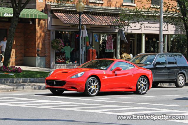 Ferrari California spotted in Saratoga Springs, New York