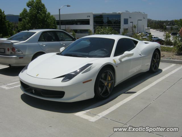 Ferrari 458 Italia spotted in San Diego, California