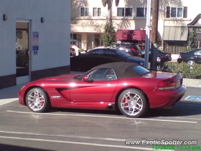 Dodge Viper spotted in La Jolla, California