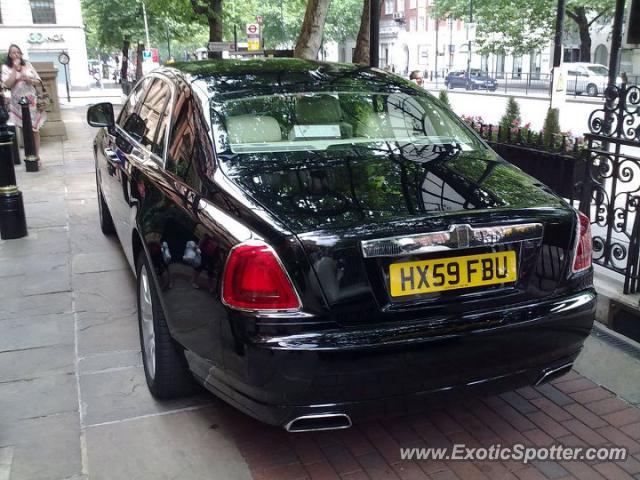 Rolls Royce Ghost spotted in London, United Kingdom