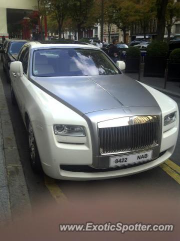 Rolls Royce Ghost spotted in Paris, France