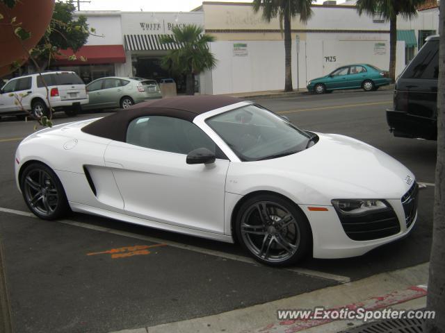 Audi R8 spotted in La Jolla, California