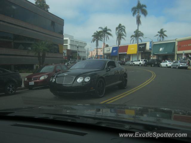 Bentley Continental spotted in La Jolla, California