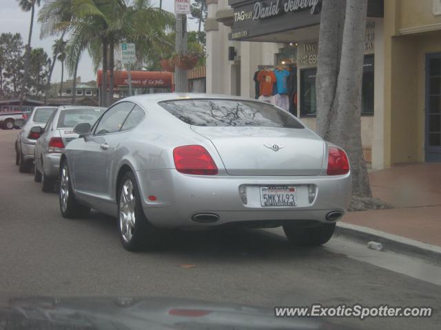 Bentley Continental spotted in La Jolla, California