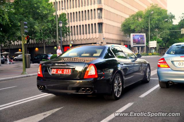 Maserati Quattroporte spotted in Madrid, Spain