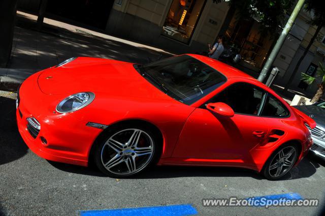 Porsche 911 Turbo spotted in Madrid, Spain