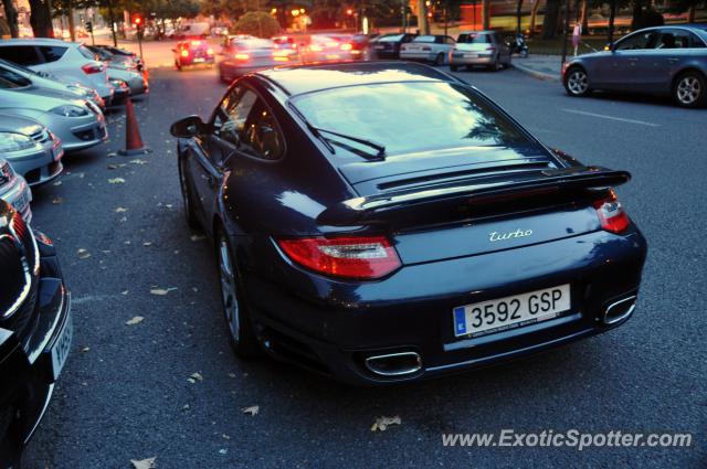 Porsche 911 Turbo spotted in Madrid, Spain