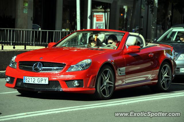 Mercedes SL 65 AMG spotted in Madrid, Spain