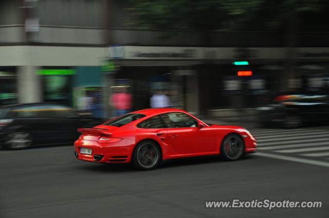 Porsche 911 Turbo spotted in Madrid, Spain