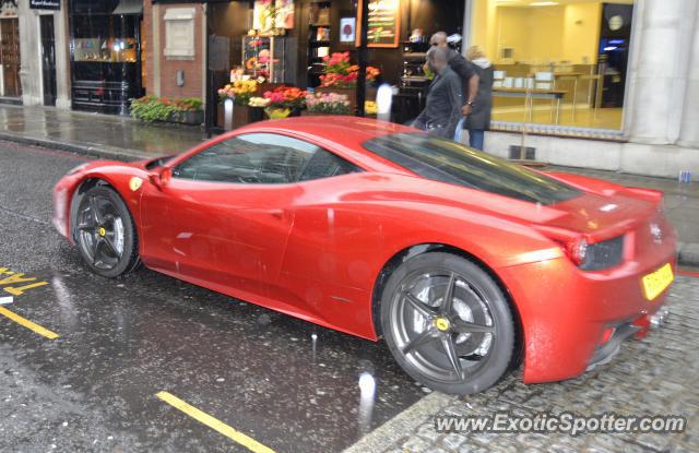 Ferrari 458 Italia spotted in London, United Kingdom