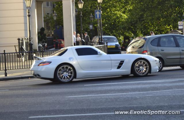 Mercedes SLS AMG spotted in London, United Kingdom