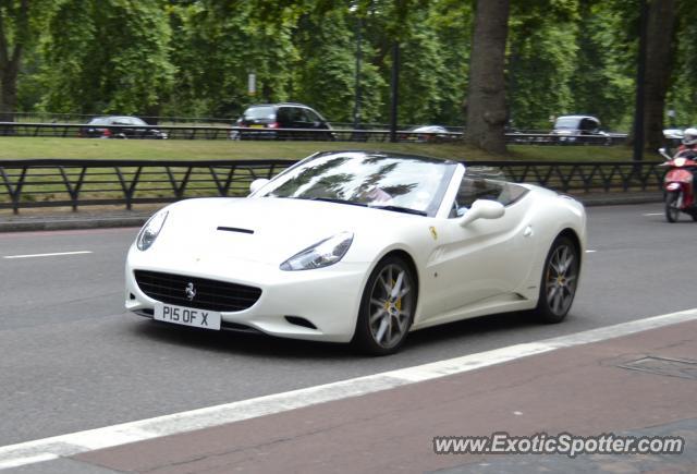 Ferrari California spotted in London, United Kingdom