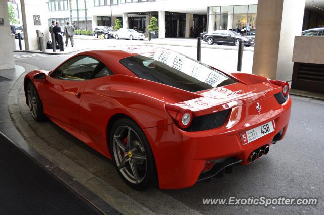 Ferrari 458 Italia spotted in London, United Kingdom