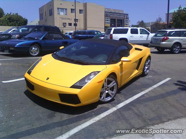 Lamborghini Gallardo spotted in San Diego, California