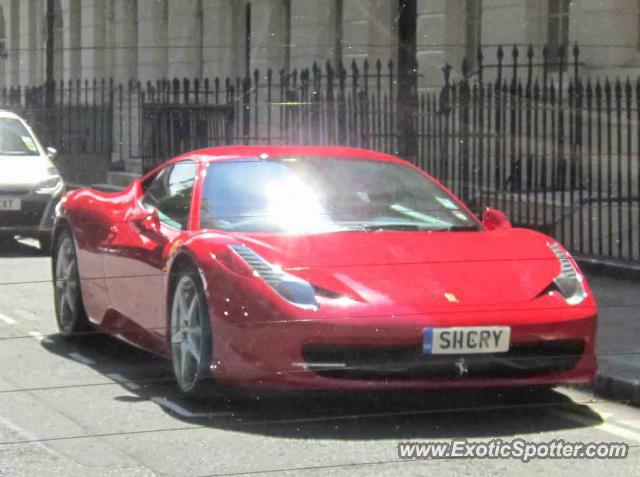 Ferrari 458 Italia spotted in London, United Kingdom