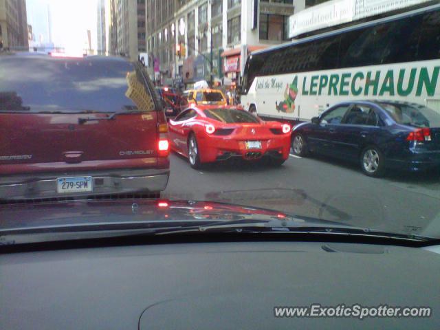 Ferrari 458 Italia spotted in Manhattan, New York