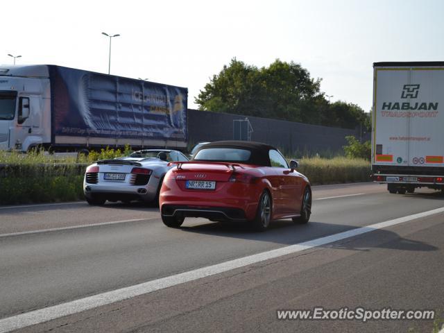 Audi R8 spotted in A61, Germany