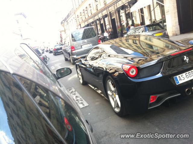 Ferrari 458 Italia spotted in Paris, France