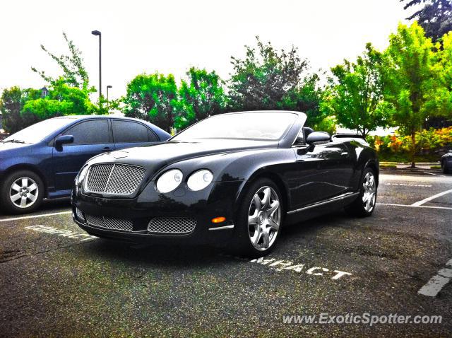 Bentley Continental spotted in Bellevue, Washington