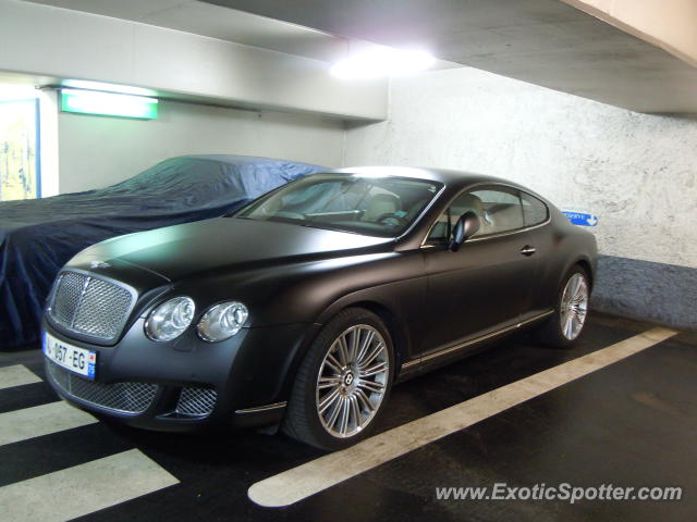 Bentley Continental spotted in Paris, France