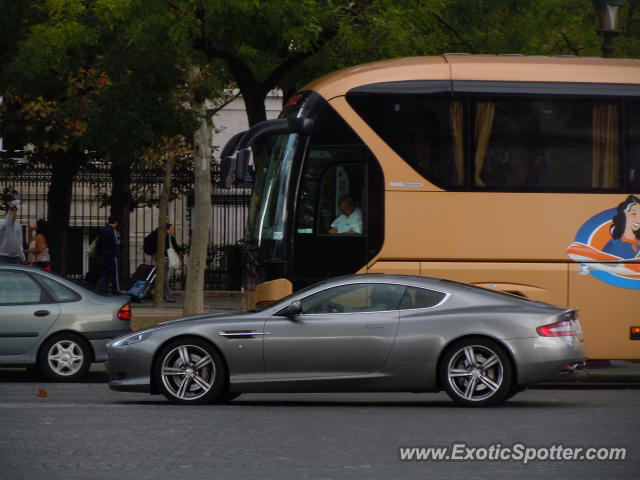 Aston Martin DB9 spotted in Paris, France