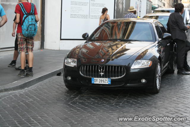 Maserati Quattroporte spotted in Rome, Italy