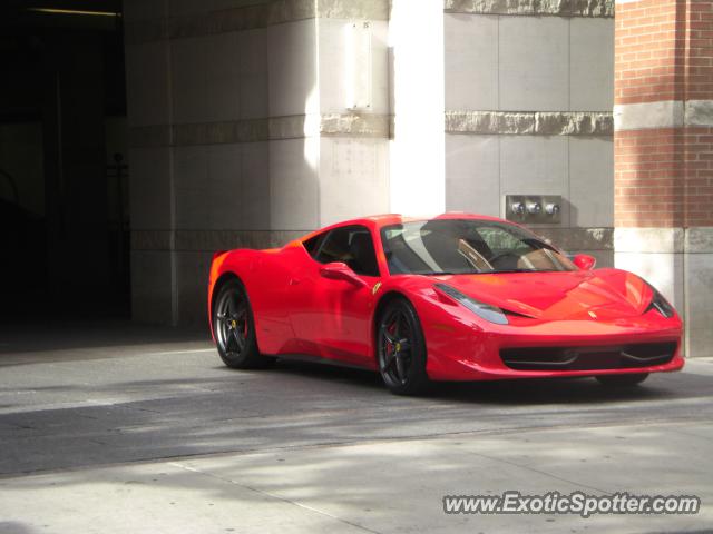 Ferrari 458 Italia spotted in Toronto, Canada