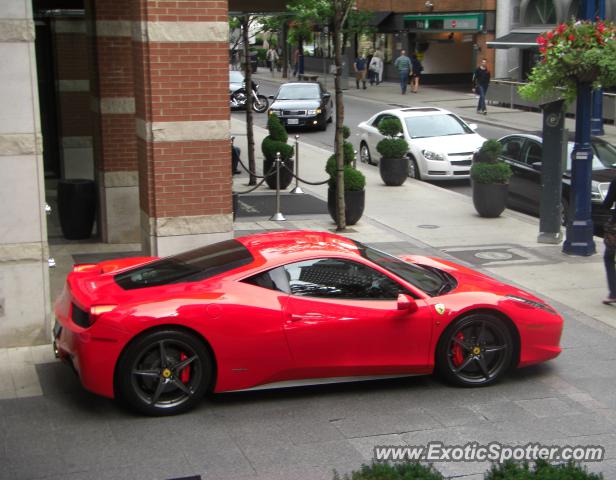 Ferrari 458 Italia spotted in Toronto, Canada