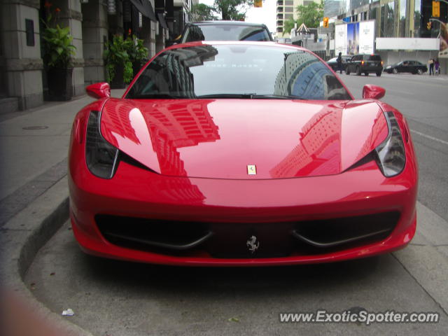 Ferrari 458 Italia spotted in Toronto, Canada