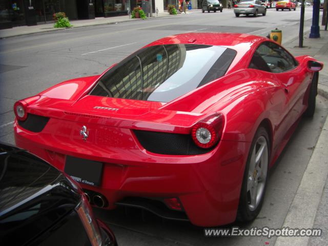 Ferrari 458 Italia spotted in Toronto, Canada