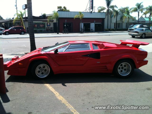 Lamborghini Countach spotted in San Diego, California