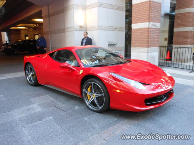 Ferrari 458 Italia spotted in Toronto, Canada