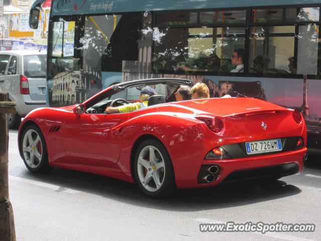 Ferrari California spotted in Rome, Italy