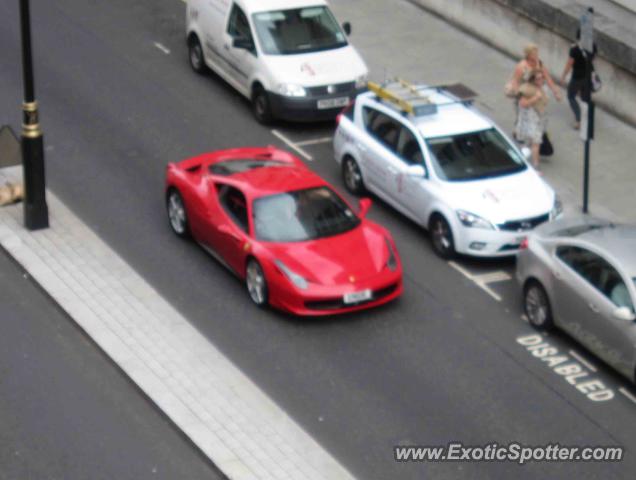 Ferrari 458 Italia spotted in London, United Kingdom