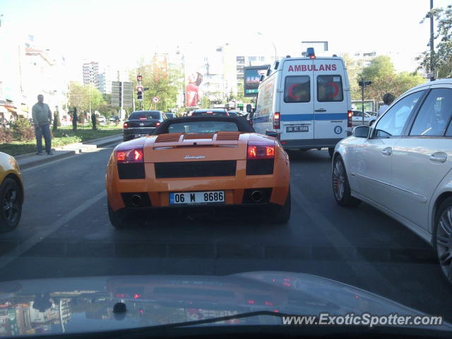 Lamborghini Gallardo spotted in Ankara, Turkey