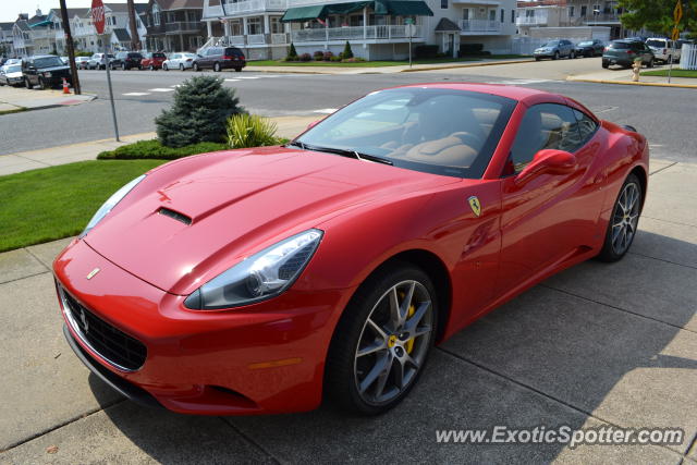 Ferrari California spotted in Ocean City, New Jersey