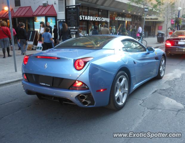 Ferrari California spotted in Toronto, Canada