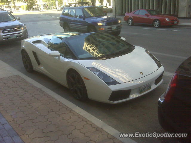 Lamborghini Gallardo spotted in Winnipeg, Manitoba, Canada