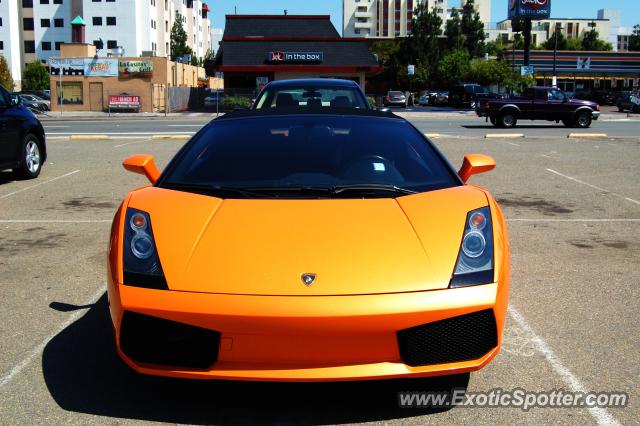 Lamborghini Gallardo spotted in San Diego, California