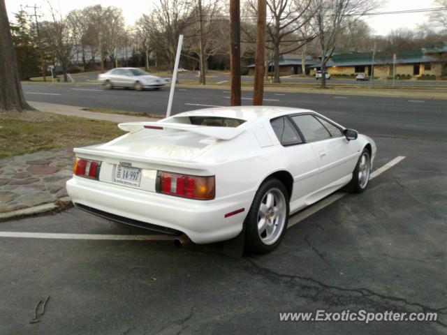 Lotus Esprit spotted in Fairfax , Virginia