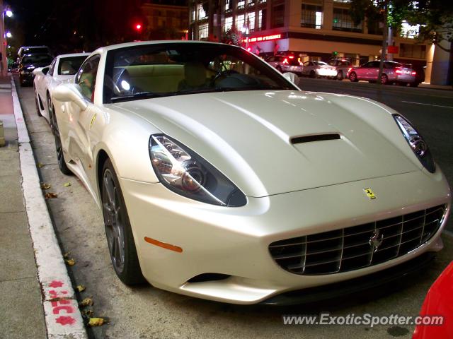 Ferrari California spotted in San Francisco, United States