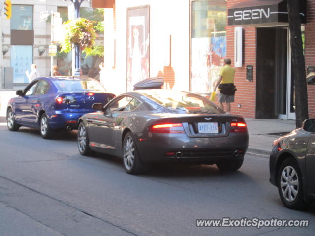 Aston Martin DB9 spotted in Toronto, Canada