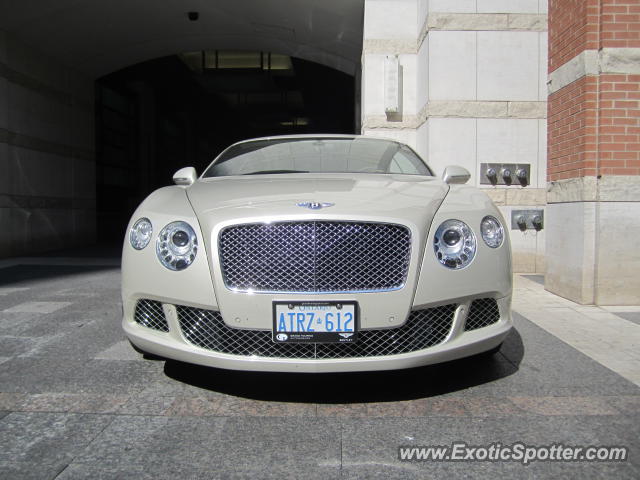 Bentley Continental spotted in Toronto, Canada