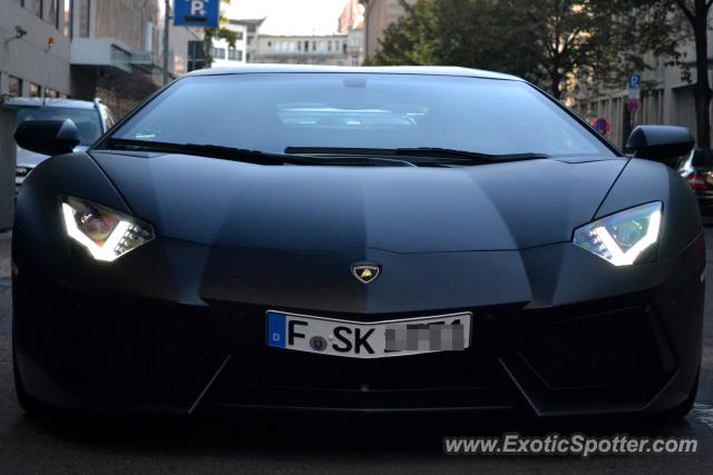 Lamborghini Aventador spotted in Frankfurt, Germany