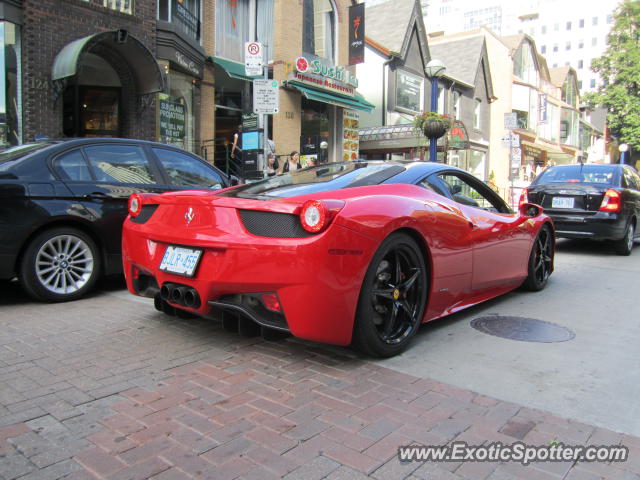 Ferrari 458 Italia spotted in Toronto, Canada