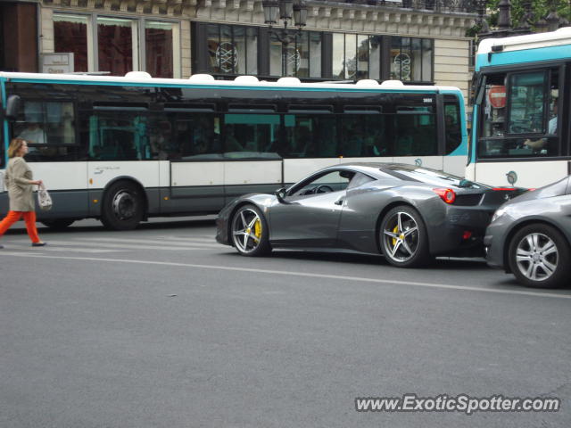 Ferrari 458 Italia spotted in Paris, France